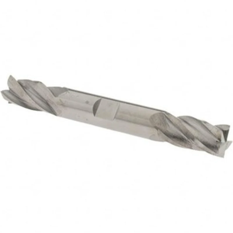 OSG 1/2, 1 LOC, 1/2 Shank Diam, 4 OAL, 4 Flute, Solid Carbide Square End Mill Double End, Uncoated, Spiral Flute, 30 ...